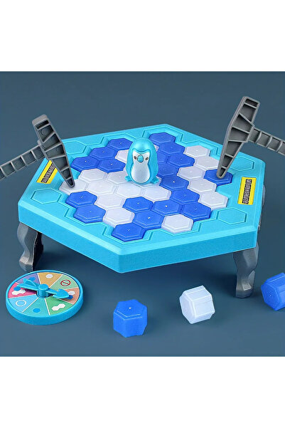 Choice طرق أزرق على الجليد لإنقاذ البطاريق الصغيرة، ألعاب كسر الجليد، ألغاز ا...