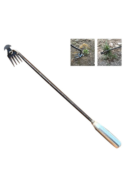 Alloet Hand Weeder Tool with Long Handle Manual Weed Digger for Yard Lawn Farmhouse Gardening
