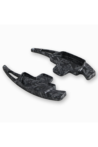 Choice مقابض تبديل السرعات على عجلة قيادة السيارة باللون الأسود الساتان لسيار...