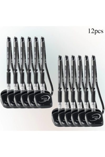Choice 12pcs WQN-3/6/12pcs Creative Sticky Desk With Cable Base Fixed Black S...