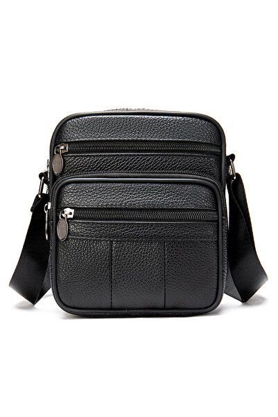 Choice حقيبة كتف رجالية من الجلد الطبيعي من ويستال، لون أسود، الأكثر مبيعًا، ...