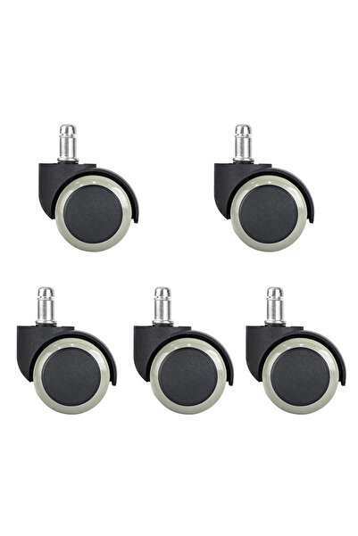 Choice 5 قطع عجلات دوارة عالمية رمادية مقاس 2 بوصة، بديلة لعجلات كراسي الألعا...