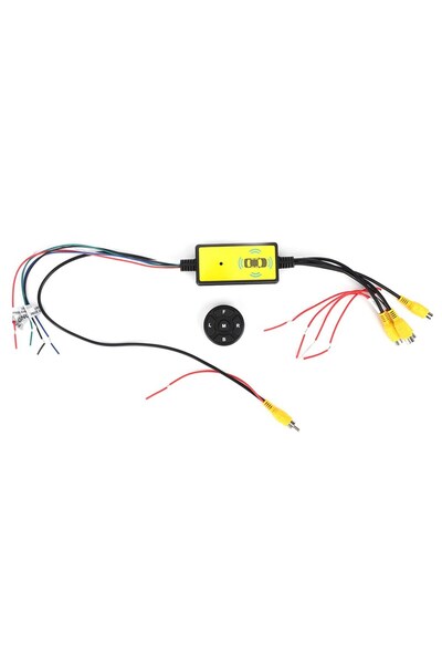 Choice Black Intelligent Car Video Switcher 4 Input 1 Output Video Converter Box Smart Video Convert System