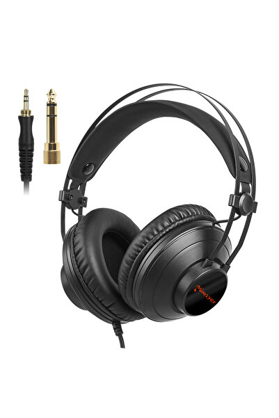 Choice MMH-10 Studio Monitor Headphones Wired Over Ear Audio Recording Monitor Headset Noise lsolation Deep