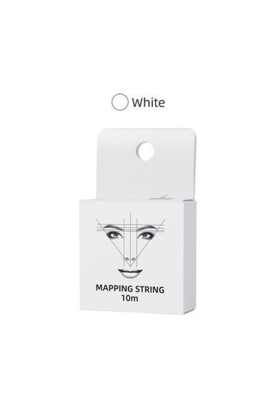 Choice7 خيط حبر أبيض بطول 10 أمتار لرسم خطوط الحواجب، خيط تحديد الحواجب، وشم ...