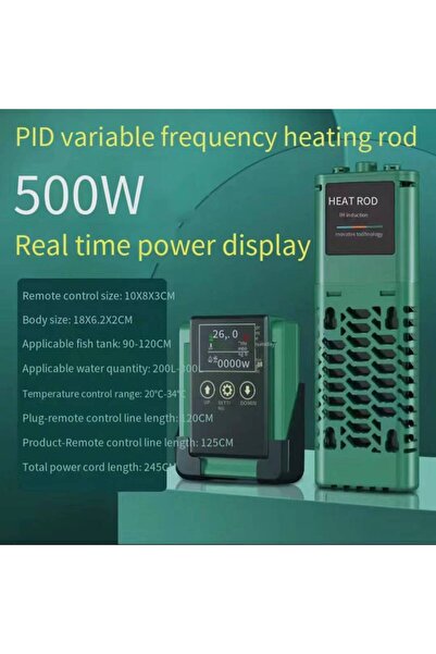 Choice4 سخان حوض سمك عالي الطاقة بقدرة 500 واط وتردد متغير، يعمل بجهد 220-240...