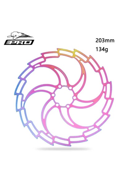 Choice 203mm IIIpro Bicycle Brake Disc 6-Bolt Colorful Stainless Steel 160mm ...