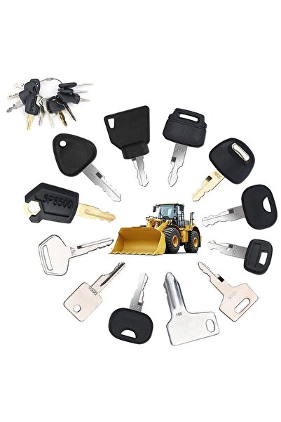 Choice 12 مفتاحًا لتشغيل معدات البناء الثقيلة، مناسبة لـ Caterpillar وJCB وYa...