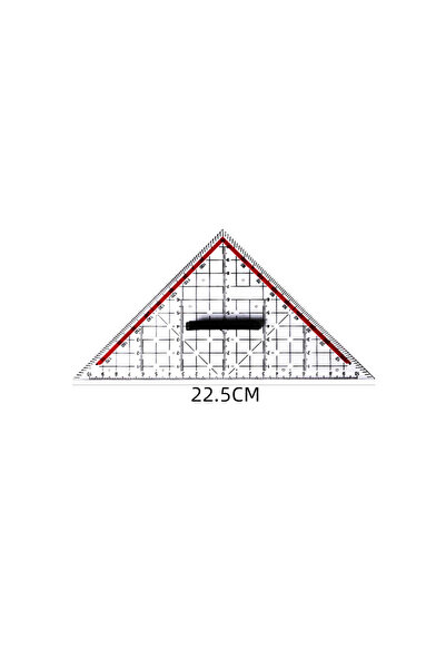 Choice K119 Isosceles triangle 20CM hand-drawn triangle board 30CM professional special ruler protractor Wo