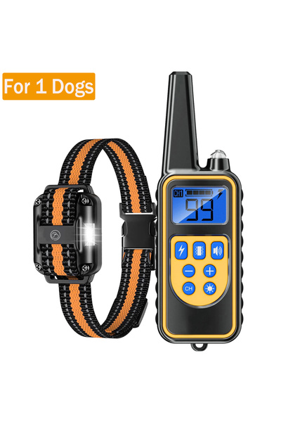 Choice طوق تدريب كهربائي للكلاب مقاوم للماء ومضاد للنباح مع جهاز تحكم عن بعد ...
