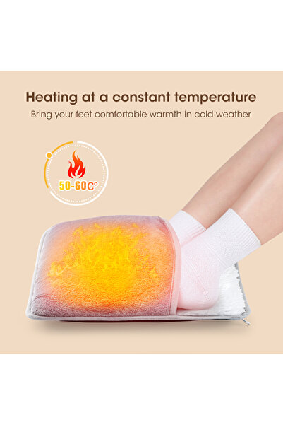 Choice وسادة تدفئة القدم الكهربائية الشتوية USB من النوع B، توضع تحت المكتب، مدفأة قدم منزلية ناعمة مخملية