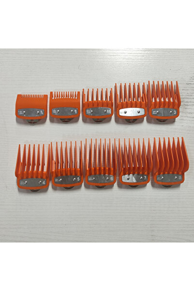 Choice 10pcs Orange 8/10pcs Professional Hair Clipper Limit Guide Comb For Wa...