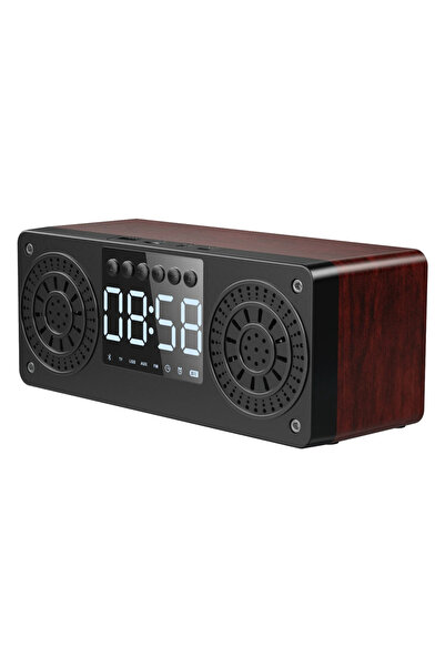 Choice Wooden Stereo Subwoofer Bluetooth Speaker FM Radio Portable Speakers M...