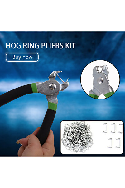 Choice 200 قطعة/المجموعة طقم كماشة حلقة مقوسة مع مجموعة أدوات حلقات لتنجيد غطاء المقعد المتين