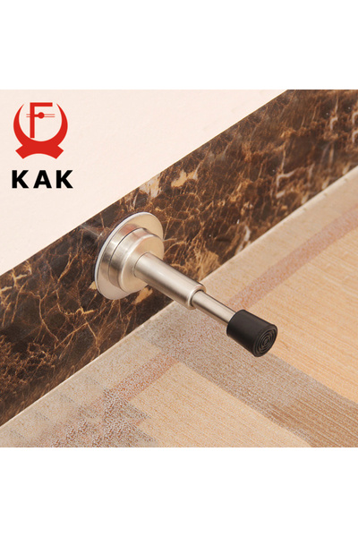 Choice KAK Stainless Steel Door Stopper Non Punch Hydraulic Buffer Damper Wall Protector Wall-Mounted Ru...