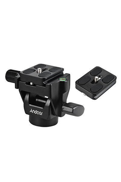 Choice 2pcs plate Andoer M-12 Monopod Tilt Head Panoramic Head Telephoto Bird Watching Ball head with Quick