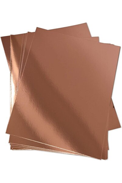 Choice 10 Rose Gold Metallic Gold /Silver Paper Card stock Stationary Sheets ...