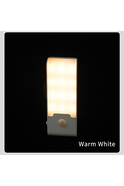 Choice Warm White Motion Sensor LED Night Light Rechargeable Night Lamp Bedsi...