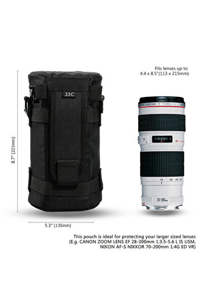 Choice4 حقيبة عدسة الكاميرا DLP5 JJC وحزام، حافظة عدسة مقاومة للماء، حقيبة تخ...