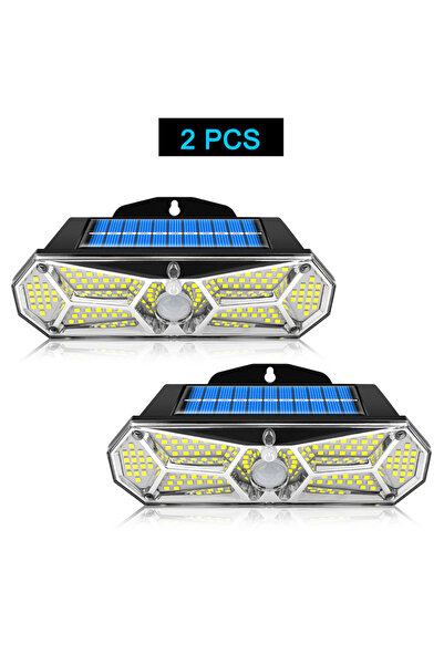 Choice 2PCS Solar Lights Outdoor Motion Sensor 158LEDs IP65 Waterproof Super ...