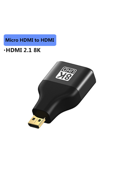 Choice محول HDMI 2.1 من Micro HDMI إلى HDMI 8K بزاوية قائمة 90 270 درجة، كابل...