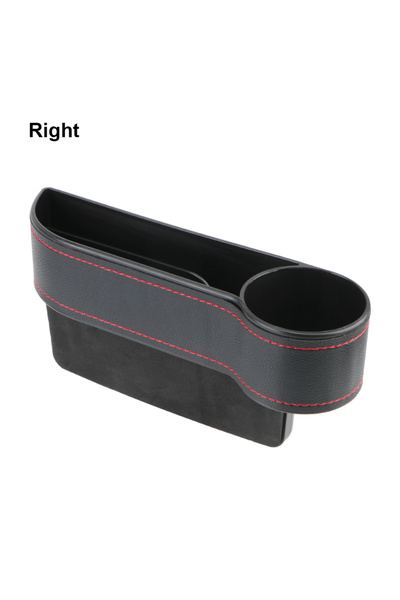 Choice5 Right Black Car Organizer Leather Car Seat Gap Storage Box Seat Gap S...