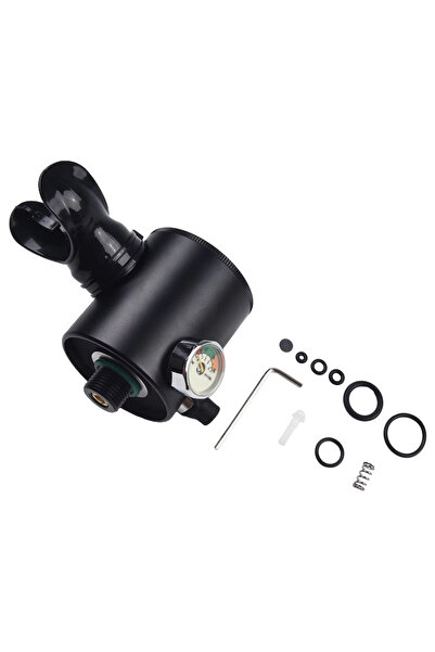 Choice رأس صمام تنفس لأسطوانة أكسجين صغيرة سوداء، جهاز تنفس تحت الماء، معدات سباحة، أنبوب تنفس