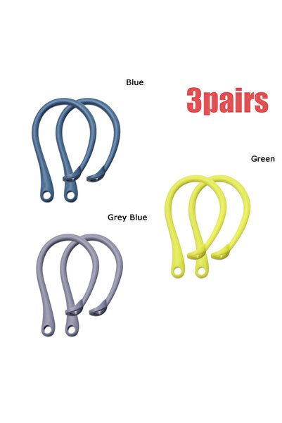 Choice 02-03-04 زوج واحد من خطافات الأذن المصنوعة من السيليكون والمضادة للضيا...