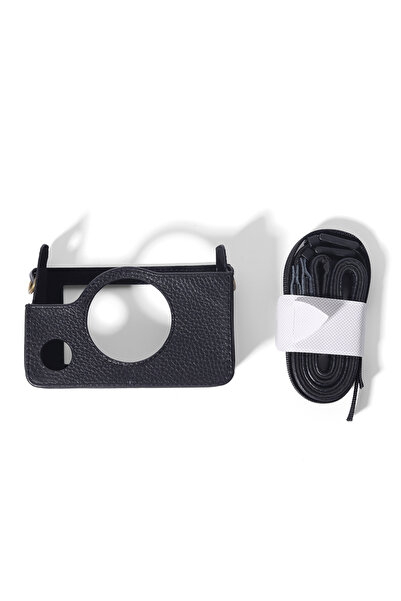 Choice حقيبة جلدية سوداء أصلية بتصميم كلاسيكي لكاميرا فوجي فيلم إنستاكس ميني ...