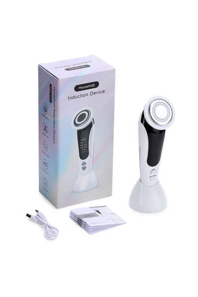 Choice New Version-White EMS Facial Massager LED Light therapy Sonic Ion Vibration Skin Tightening Face Lif