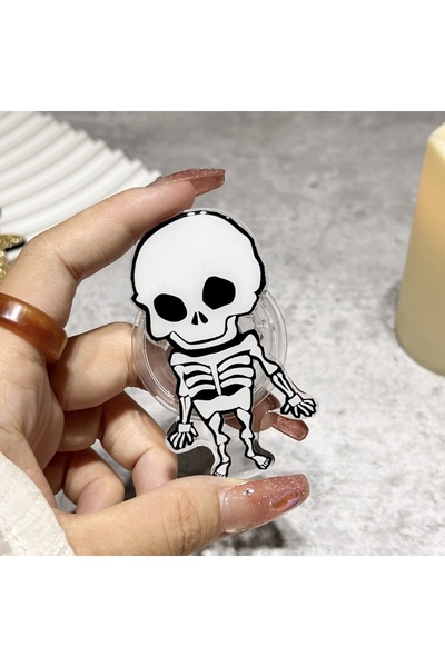 Choice حامل هاتف محمول كرتوني لطيف على شكل عظمة، قابل للطي، حامل غريب، حامل ه...