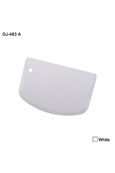 Choice GJ-483 A White 1Pc 20G 4 Colour Plastic Cake Cream Spatula Dough Knife...