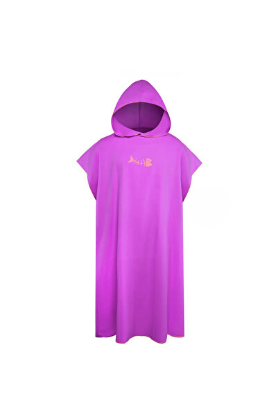 Choice Purple Surf Poncho Changing Towel with Hood Microfiber Beach Blanket B...