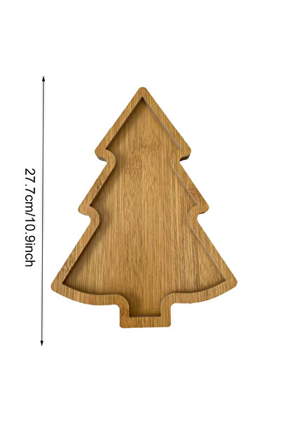 MOJOYCE Pointy Tree Tree Appetizer Platter Candy Snack Dessert Serving Dish Christmas Tree Tray Plate for Fo