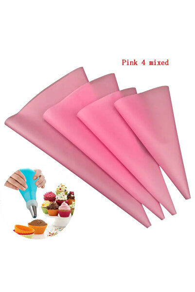 choice2 B 4Pcs/Set Silicone Pastry Bag Tips Kitchen DIY Cake Icing Piping Cre...