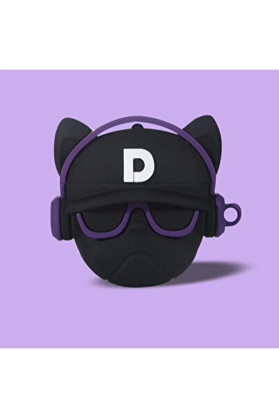 Choice جراب سماعات أذن بتصميم كلب بولدوغ ثلاثي الأبعاد لطيف، مناسب لسماعات Ai...