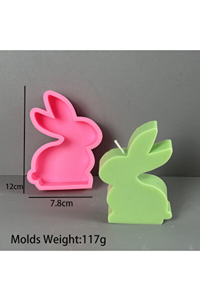 Choice3 قالب سيليكون جديد لشموع أرنب عيد الفصح 04، إصدار 2024، لصنع الصابون ي...