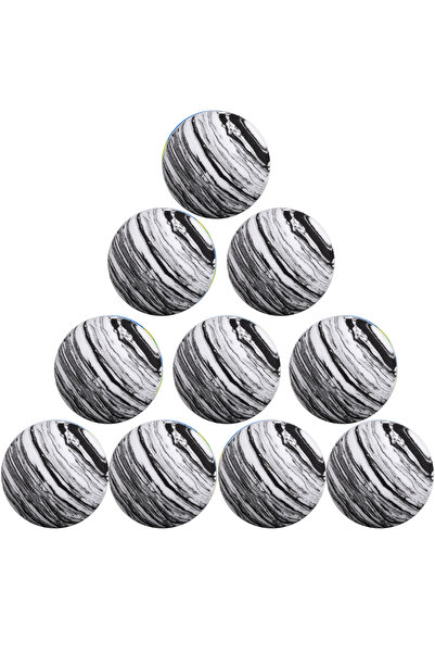 Choice كرات إسفنجية ناعمة من مادة EVA، بيضاء وسوداء، 10 قطع، 6 ألوان، 42 مم، مناسبة لتدريبات الجولف في الهواء الطلق