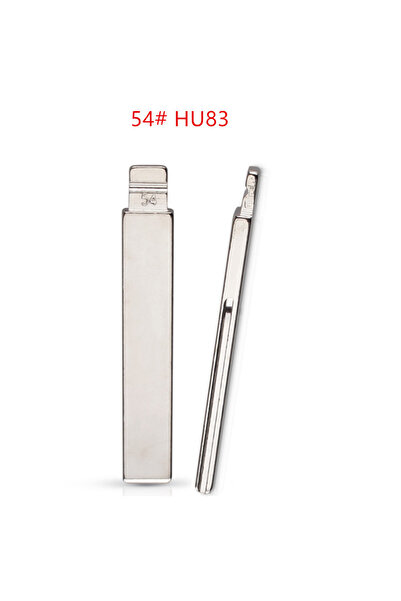 Choice 10 قطعة/الوحدة KD/VVDI شفرة مفتاح بعيد #54 lishi HU83 معدن فارغ غير مقطوع فليب ريموتكي لبيجو...