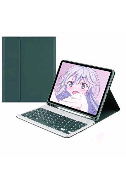 Choice غطاء لوحة مفاتيح قابل للفصل لجهاز Tab A9 مقاس 8.7 بوصة باللون الأخضر، ...