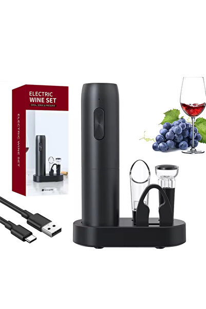 Choice 4 in 1 Set 4-in-1 Electric Bottle Wine Opener Set Rechargeable Electri...