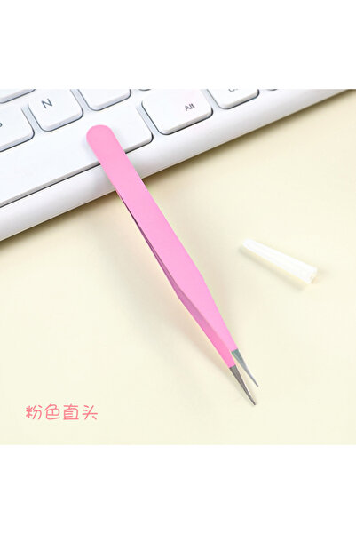 Choice1 Pink Straight Multifunctional Straight and Curved Tip Tweezers Nipper...