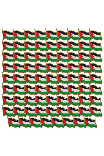 Choice 80 قطعة من دبابيس علم فلسطين المعدنية، من 5 إلى 80 قطعة، لتزيين الملاب...