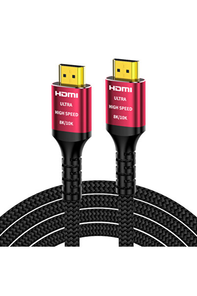 Choice كابل HDMI 2.1 أحمر بطول 5 أمتار (15 قدمًا) H133R، يدعم دقة 8K، بسرعة ن...