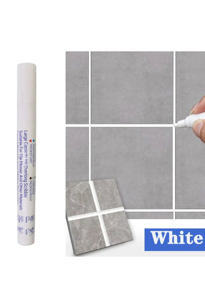 Choice قلم تحديد البلاط المقاوم للماء باللون الأبيض لإصلاح طبقات الجدران للأرضيات والحمامات والمطابخ والحمامات