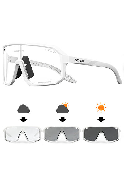 Choice نظارات شمسية رياضية خارجية للدراجات الهوائية، متغيرة اللون، بدون علبة،...