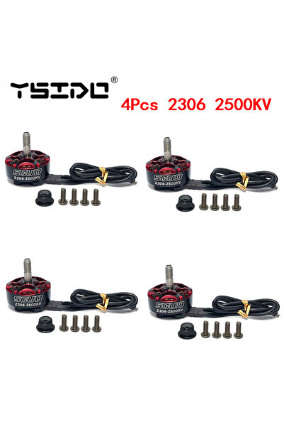 Choice 4 قطع من محركات YSIDO SCUD بدون فرش 2306 2500KV، متوافقة مع بطاريات لي...