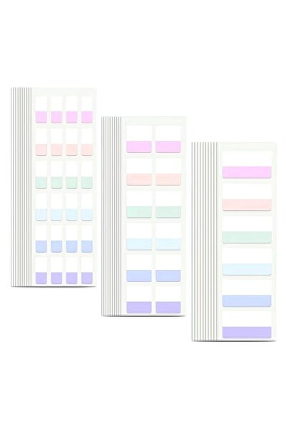 Choice5 3 sizes 420pcs Sticky Note Transparent Sticky Note Index Tabs Arrow F...