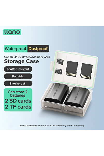 Choice علبة بطارية LJN-DCH05 لكاميرا LP-E6 llano، مقاومة للماء، احترافية، تدع...