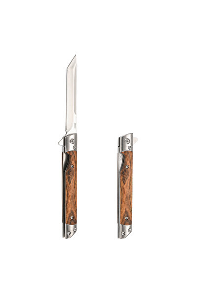 Choice سكين جيب قابلة للطي بنمط دمشقي، متعددة الأغراض، للتخييم في الهواء الطل...